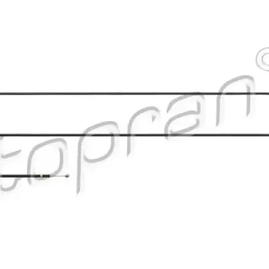 Cięgno zamka pokrywy komory silnika TOPRAN 103 541 Nowy