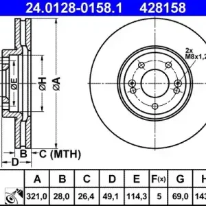 Bezpieczne zakupy Tarcza hamulcowa ATE 24.0128-0158.1