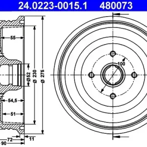 Bęben hamulcowy ATE 24.0223-0015.1 Wyjątkowa oferta