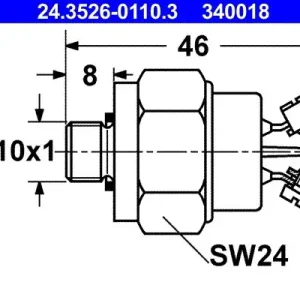 Bezpieczne zakupy Włącznik świateł STOP ATE 24.3526-0110.3