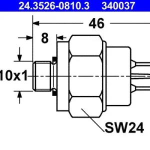 Cena promocyjna Włącznik świateł STOP ATE 24.3526-0810.3