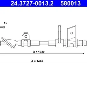 Cięgło, hamulec postojowy ATE 24.3727-0013.2 Ekspresowa dostawa