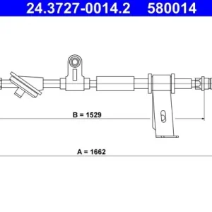 Cięgło, hamulec postojowy ATE 24.3727-0014.2 Ostatnie sztuki