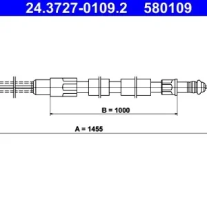 Cięgło, hamulec postojowy ATE 24.3727-0109.2 Zamów teraz