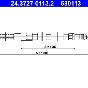 Bezpieczna płatność Cięgło, hamulec postojowy ATE 24.3727-0113.2