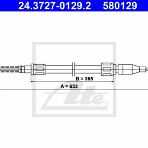 Cięgło, hamulec postojowy ATE 24.3727-0129.2 Super okazja