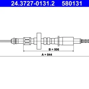 Bestseller Cięgło, hamulec postojowy ATE 24.3727-0131.2