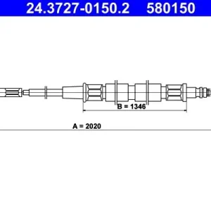 Cięgło, hamulec postojowy ATE 24.3727-0150.2 Dodaj do koszyka
