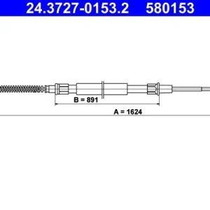 Cięgło, hamulec postojowy ATE 24.3727-0153.2 Niska cena