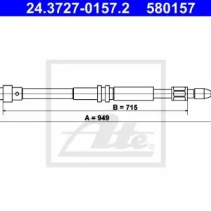 Cena promocyjna Cięgło, hamulec postojowy ATE 24.3727-0157.2