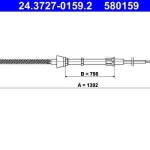 Bezpieczne zakupy Cięgło, hamulec postojowy ATE 24.3727-0159.2