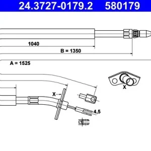 Cięgło, hamulec postojowy ATE 24.3727-0179.2 Oferta czasowa