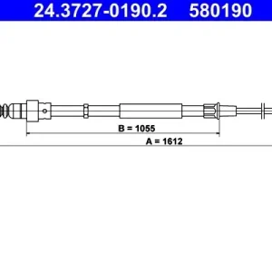 Cięgło, hamulec postojowy ATE 24.3727-0190.2 Bezpieczne zakupy