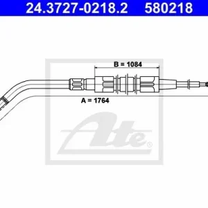 Cięgło, hamulec postojowy ATE 24.3727-0218.2 Darmowy zwrot
