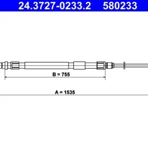 Cięgło, hamulec postojowy ATE 24.3727-0233.2 Taniej