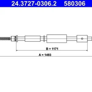 Cięgło, hamulec postojowy ATE 24.3727-0306.2 Hit sprzedaży