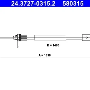 Cena promocyjna Cięgło, hamulec postojowy ATE 24.3727-0315.2