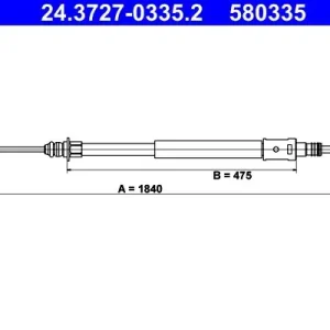 Cięgło, hamulec postojowy ATE 24.3727-0335.2 Kup teraz