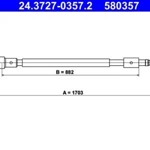 Cięgło, hamulec postojowy ATE 24.3727-0357.2 Okazja