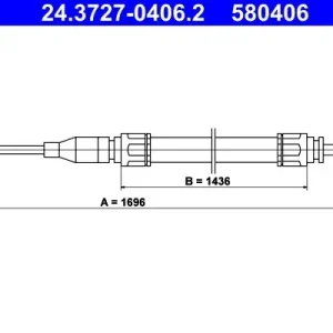 Cięgło, hamulec postojowy ATE 24.3727-0406.2 Okazja