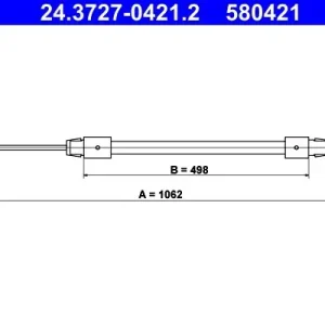 Cięgło, hamulec postojowy ATE 24.3727-0421.2 Wybór klientów