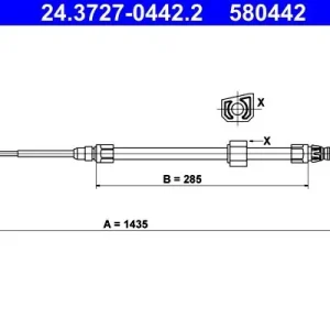 Cięgło, hamulec postojowy ATE 24.3727-0442.2 Oferta czasowa