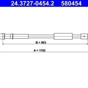 Cięgło, hamulec postojowy ATE 24.3727-0454.2 Okazja