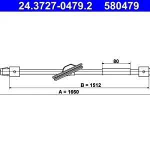 Bestseller Cięgło, hamulec postojowy ATE 24.3727-0479.2