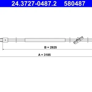 Bestseller Cięgło, hamulec postojowy ATE 24.3727-0487.2