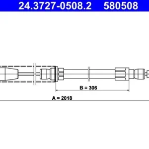 Cięgło, hamulec postojowy ATE 24.3727-0508.2 Niska cena