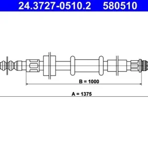 Zniżka Cięgło, hamulec postojowy ATE 24.3727-0510.2