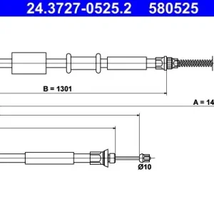 Cena promocyjna Cięgło, hamulec postojowy ATE 24.3727-0525.2