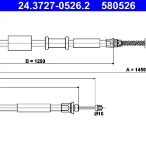 Cięgło, hamulec postojowy ATE 24.3727-0526.2 Oferta limitowana
