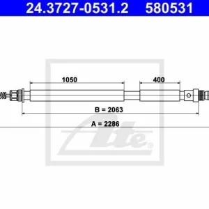 Cena promocyjna Cięgło, hamulec postojowy ATE 24.3727-0531.2