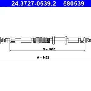Cięgło, hamulec postojowy ATE 24.3727-0539.2 Wyjątkowa oferta