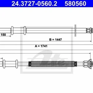 Zniżka Cięgło, hamulec postojowy ATE 24.3727-0560.2
