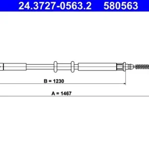 Cięgło, hamulec postojowy ATE 24.3727-0563.2 Dodaj do koszyka