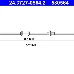 Cięgło, hamulec postojowy ATE 24.3727-0564.2 Hit sprzedaży