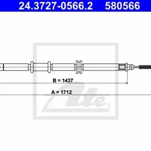 Cięgło, hamulec postojowy ATE 24.3727-0566.2 Super okazja