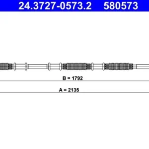 Cięgło, hamulec postojowy ATE 24.3727-0573.2 Tylko do końca tygodnia