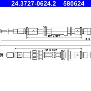 Bezpieczne zakupy Cięgło, hamulec postojowy ATE 24.3727-0624.2