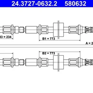 Cięgło, hamulec postojowy ATE 24.3727-0632.2 Oferta limitowana