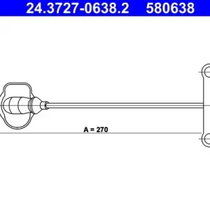 Cena promocyjna Cięgło, hamulec postojowy ATE 24.3727-0638.2