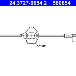 Cięgło, hamulec postojowy ATE 24.3727-0654.2 Oferta czasowa