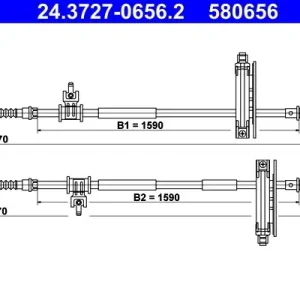 Cięgło, hamulec postojowy ATE 24.3727-0656.2 Super okazja
