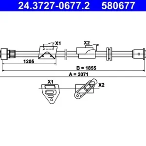 Zamów dziś Cięgło, hamulec postojowy ATE 24.3727-0677.2