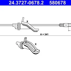 Bezpieczne zakupy Cięgło, hamulec postojowy ATE 24.3727-0678.2