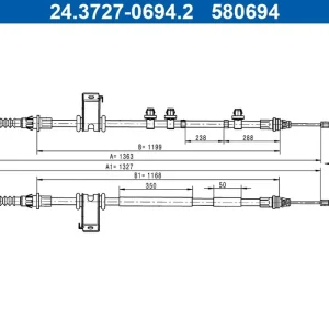 Bezpieczne zakupy Cięgło, hamulec postojowy ATE 24.3727-0694.2