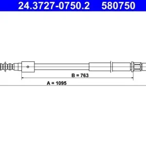 Cięgło, hamulec postojowy ATE 24.3727-0750.2 Niska cena