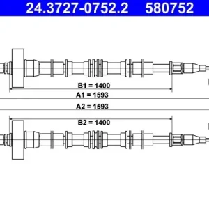 Bezpieczna płatność Cięgło, hamulec postojowy ATE 24.3727-0752.2